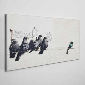 Obraz Canvas Protestujúci Birds Banksy