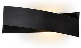 Nástenné svietidlo Pádlo čierne