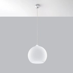 Sollux Lighting Závesné svietidlo BALL biele
