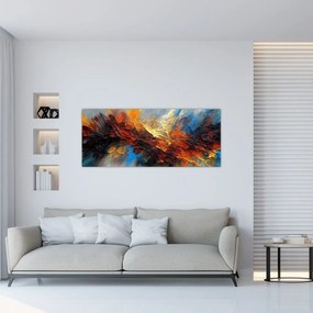 Obraz - Farebná textúra (120x50 cm)