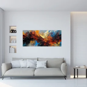 Obraz - Farebná textúra (120x50 cm)