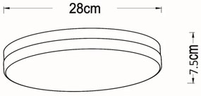 Lucide 79111/30/31 - LED Kúpeľňové svietidlo BISKIT LED/18W/230V IP44 biela