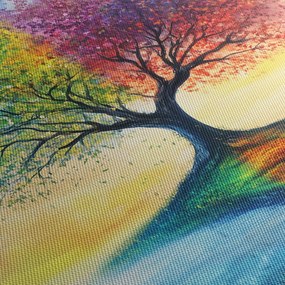 Obraz – Maľovaný strom ročných období (70x50 cm)