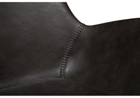 Tmavosivé čalúnené jedálenské kreslo s podrúčkami Hype – DAN-FORM Denmark