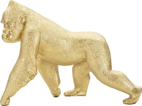 Dekoratívna soška Gorilla Front zlatá