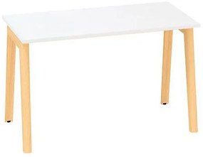 Kancelársky stôl Alfa Root, 120 x 80 x 74,2 cm, biely