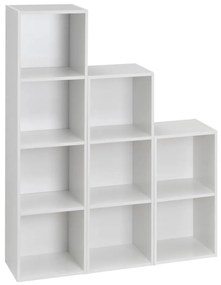 Biela knižnica 30x106x24 cm Cube – Casa Selección