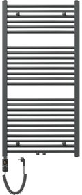 Mexen Ares, elektrické vykurovacie teleso 1200x600 mm + vykurovacia tyč 600 W, antracitová, W102-1200-600-2600-66