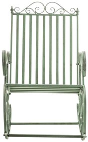 Kovové hojdacie kreslo Smile (SET 2 ks) - Zelená antik