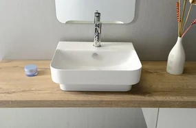 Isvea Isvea, SOTT AQUA umývadlo 57 cm, zápustné do dosky, 10SQ50057