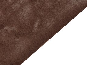Koberec z umelej zajačej kožušiny 80 x 150 cm hnedý MIRPUR Beliani
