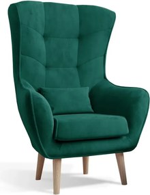 Moderné kreslo ARTUR, zelená (Monolith 37)