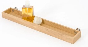 Nástenná kúpeľňová polica z dubového dreva Wireworks Yoku