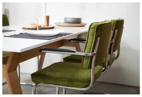 Sada 2 čiernych stoličiek s opierkami Zuiver Ridge Kink Rib