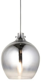 Endon 96442 - Luster na lanku PANTHER 1xE27/10W/230V lesklý chróm/dymová