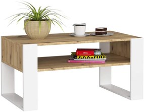 Konferenčný stolík DOMI dub artisan / biely