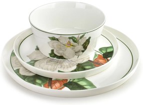 Porcelánová jídelní sada LEA Tree 18 ks bílá