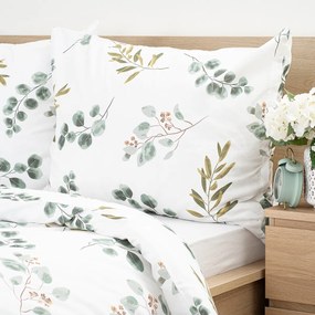 4Home Bavlnené obliečky Eukalyptus, 135 x 200 cm, 80 x 80 cm