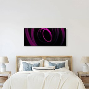 Obraz - fialové čiary (120x50 cm)