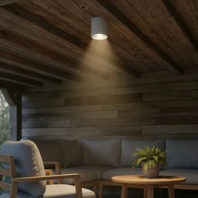 Ideal Lux - Vonkajšie bodové svietidlo GUN 1xGU10/28W/230V pr. 11 cm IP55 šedá