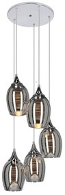 Luster na lanku MARINA 5xE27/60W/230V chróm