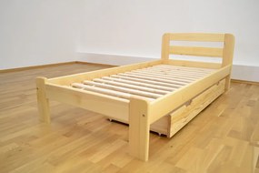 ECOMATRACE POSTEL ASIA BEZ ROŠTU, BOROVICA LAKOVANÁ Rozmery 90x200