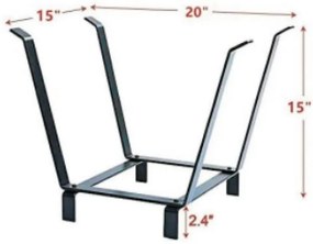 Stojan na drevo ES39009 50,8x38x38 cm