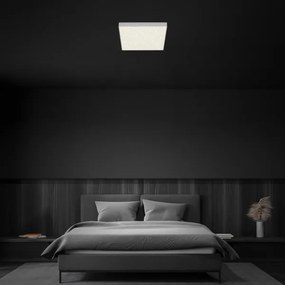 Briloner 7078-414 - LED Stropné svietidlo STAR SKY LED/21W/230V 28x28 cm strieborná