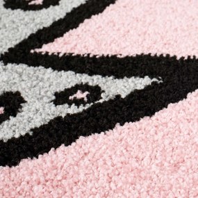 Dekorstudio Moderný koberec BUBBLE - Ružová mačka Rozmer koberca: 140x200cm