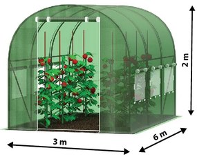 Foxigy Záhradný fóliovník 3x6m s UV filtrom PREMIUM