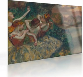 Sklenený obraz - Edgar Degas, Four Dancers, reprodukcia (70x50 cm)