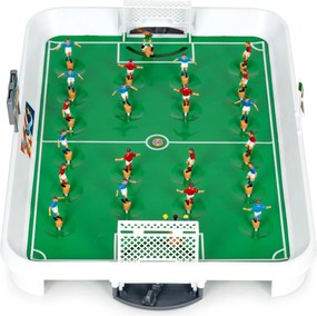 MULTISTORE Mini stolný futbal na pružinách 22 hráčov – stolné futbalové hračky pre deti, s brankárom