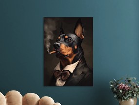 drevko |  Moderný obraz Doberman boss