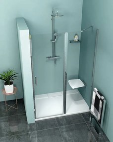 Polysan Polysan, ZOOM LINE štvorcová sprchová zástena 900x900mm, číre sklo, ZL5415