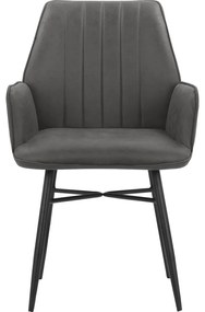 Antracitové jedálenské stoličky v súprave 2 ks Anzo – Støraa