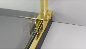 Deante Sprchová zastena Walk-in Prizma, posuvná - KTJ Z32R 120 cm, zlatá lesk - bez vaničky