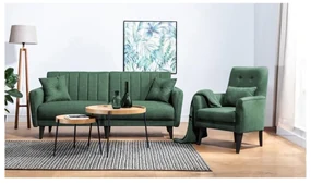 Sedacia súprava Aquamarine (zelená). Akcia -18%. Vlastná spoľahlivá doprava až k Vám domov. 1101487