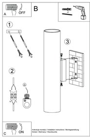 Nástenné svietidlo Lagos, 1x béžové kovové tienidlo