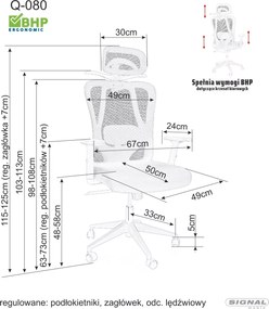 SI Otočná stolička Q-080M sivý