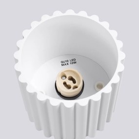 Stropné svietidlo Aura, 1x biele hliníkové tienidlo, (10 cm)