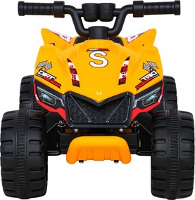 Ramiz Najrýchlejšia batériová štvorkolka pre deti Žltá + 25W motor