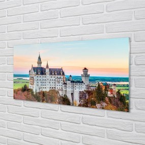 Obraz na akrylátovom skle Nemecko castle jeseň munich 100x50 cm