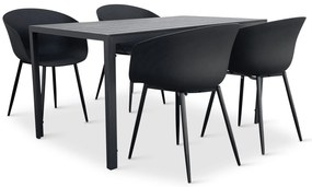 Záhradný jedálenský set Viking L + 4x stolička Rikke