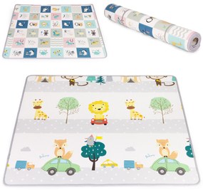 Penová podložka pre deti, obojstranná, rolovaná, Abeceda, ECOTOYS