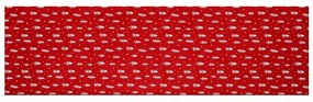Behúň červený - vianočný, 100% polyester, 40 x 150 cm.