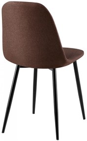 Stolička Giverny látka - hnedá