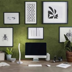 Leuchten Direkt 15128-55 - LED Stolná lampa WAWE LED/3W/230V matný chróm