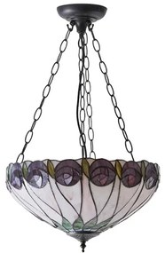 Endon 64175 - Luster na reťazi Tiffany HUTCHINSON 3xE27/60W/230V priemer 40 cm