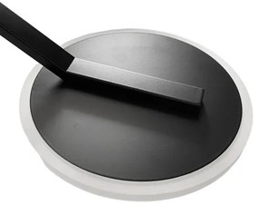 LED Stmievateľný prisadený luster LED/86W/230V 3000-6500K čierna + diaľkové ovládanie