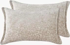 Ručne vyrobené ženilkové vankúše Orchid, 2 ks